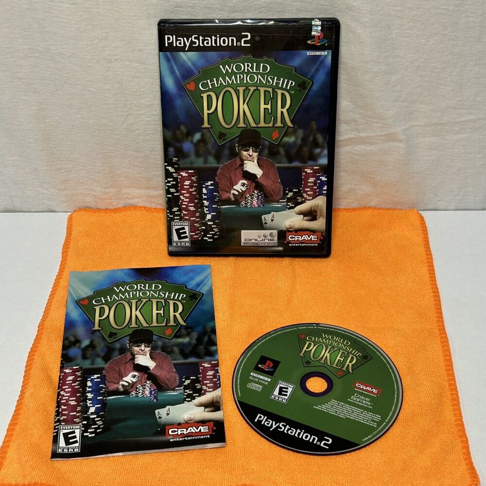 World Championship Poker (PS2, 2004) Case‎ & Disc, Tested, Works, Authentic